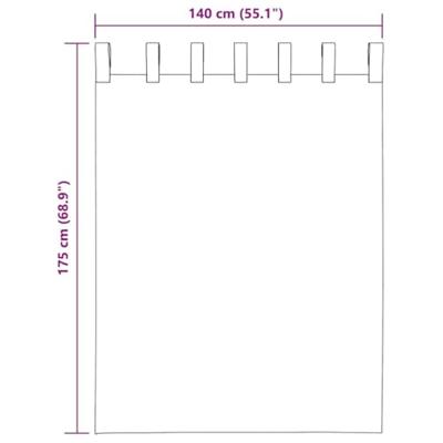 Gordijnen voile met roedezakken 2 st wijnrood Gordijnen voile met roedezakken 2 st wijnrood