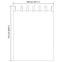 Gordijnen voile met roedezakken 2 st wijnrood - thumbnail