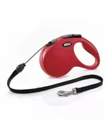 flexi New Classic M touw 5 m rood voor honden tot 20 kg - thumbnail