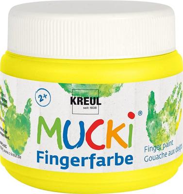 Creativ Company Mucki vingerverf geel, 150ml