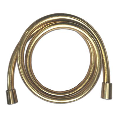 Wiesbaden Luxe doucheslang kunststof 150cm geborsteld messing