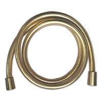 Wiesbaden Luxe doucheslang kunststof 150cm geborsteld messing - thumbnail