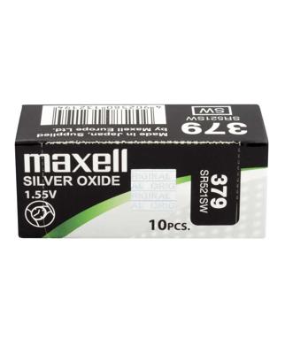 Knoopcel Maxell SR521SW 379 1,55 V Knoopcelbatterij - thumbnail
