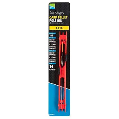 Preston Carp Pellet Pole Rig 0,17-0,15mm hook 14 0.4 gr