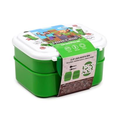 Minecraft Creeper & TNT Clip Bento Box Lunchtrommel met bestek