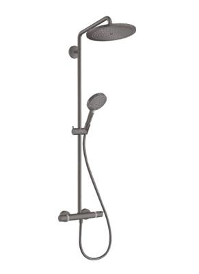Hansgrohe Croma Select S Showerpipe 280 1jet EcoSmart met douchethermostaat en handdouche Raindance Select S 120 3jet, Brushed Black Chrome