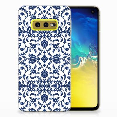 Samsung Galaxy S10e | TPU Case | Flower Blue