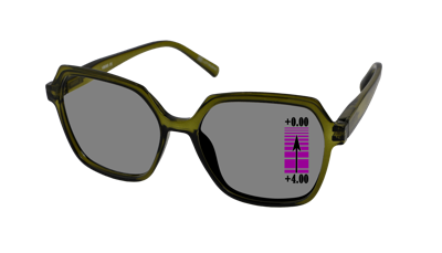 Leeszonnebril Vista Bonita Mira Progressief-Army Green-+4.00