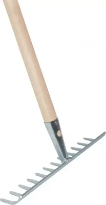 Talen Tools Tuinhark 12 tands verzinkt staal met 160cm steel