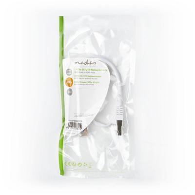 CAT5e SF/UTP-Netwerkkabel | RJ45 Male - RJ45 Male | 0,5 m | Wit