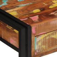 Wandtafel Multikleur 120 x 33 x 75 cm massief gerecycled hout - thumbnail