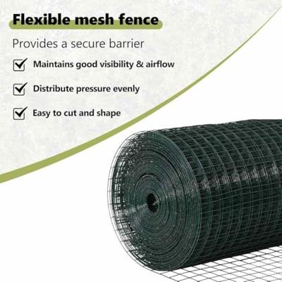 VidaXL Afrasteringspaal groen 10 x 0,6 m (12 x 12 mm gaas)