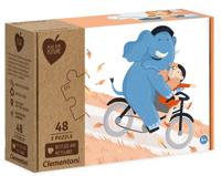 Clementoni legpuzzel Wees Mijn Vriend 3-in-1 karton 144 stukjes - thumbnail