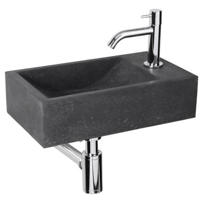 Fonteinset Differnz Patra 40x23x11 cm Bluestone Zwart