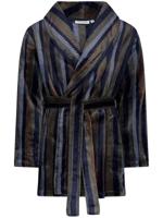 Korte fleece heren badjas - thumbnail