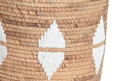 Mandenset DKD Home Decor Wit Natuurlijk Touw Zeegras Boho 46 x 46 x 48 cm