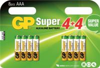 AAA batterijen multipack - 8 stuks | GP | Alkaline | GP0080 - thumbnail