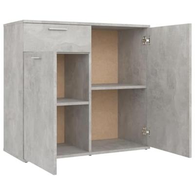 Dressoir 80x36x75 cm spaanplaat betongrijs
