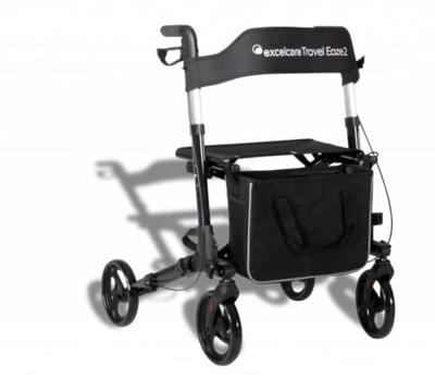 Lichtgewicht rollator Travel Eaze 2 (8 kg) | ExcelCare | Dubbel inklapbaar | Ebony Black | 24300700 Lichtgewicht rollator Travel Eaze 2 (8 kg) | ExcelCare | Dubbel inklapbaar | Ebony Black | 24300700