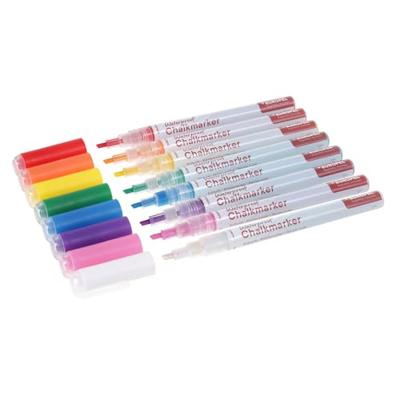 Krijtstift europel watervast 1-3mm ass 8 stuks Krijtstift europel watervast 1-3mm ass 8 stuks