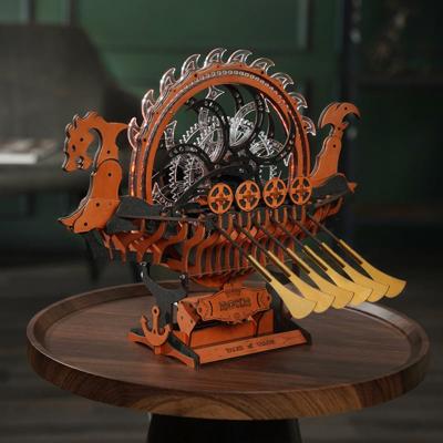 Robotime Houten Puzzel Dragon Viking Ship - thumbnail