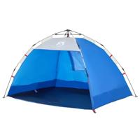 VidaXL Strandtent 2-persoons waterdicht snelontgrendeling azuurblauw - thumbnail