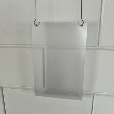 Prijskaarthoes vertikaal voor 210x297 mm