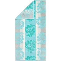 Cawö Cawo Cashmere Jacquard Handdoek Munt 50x100 - thumbnail