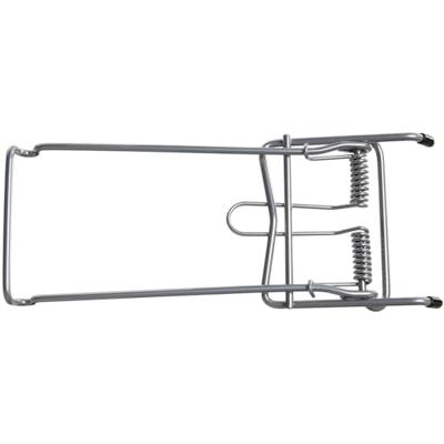 Clip-on bagagedrager Steco met veer - zilver