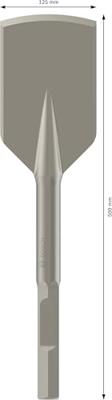 Bosch Accessories 1618601011 Bosch Power Tools Asfaltbeitel 125 mm Gezamenlijke lengte 500 mm Zeskant schacht 1 stuk(s)