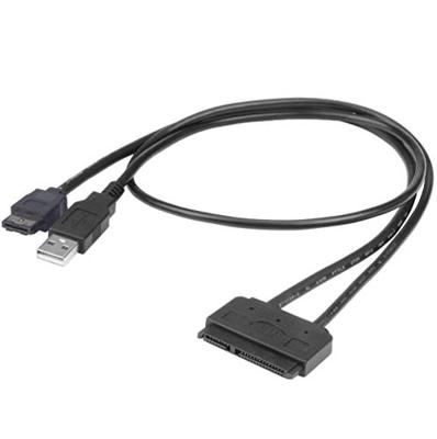 Akasa HDD/ SSD Adapter [1x SATA-combi-bus 15+7-polig - 1x USB-A 2.0 stekker, eSATA-stekker 7-polig] 0.40 m