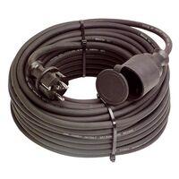 AS Schwabe 60383 Stroom Verlengkabel 16 A Zwart 10.00 m H07RN-F 3G 2,5 mm² - thumbnail