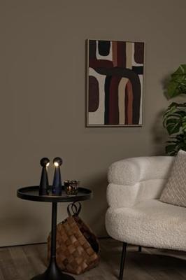 Lucide IPSOS - Oplaadbare Tafellamp - Accu/Batterij - LED Dimb. - 1x3W 2700K - Zwart