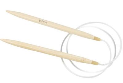 Creativ Company Rond breinaalden, l: 80 cm, afm 8 mm, 1 stuk