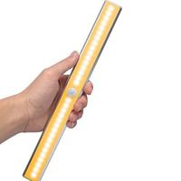 2.8 w 20 LEDs warm wit breedbeeld intelligent menselijk lichaam sensor licht LED gang kast licht USB opladen versie - thumbnail