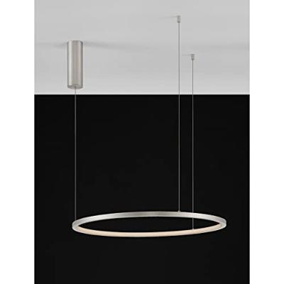 Lyora Ronde hanglampTarquin zilvergrijs Ø 60cm - 9345603