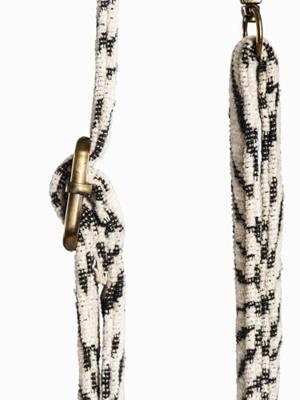 Høyde iPhone 16 Pro Max backcover - Telefoonhoes met koord - Blanc Bliss