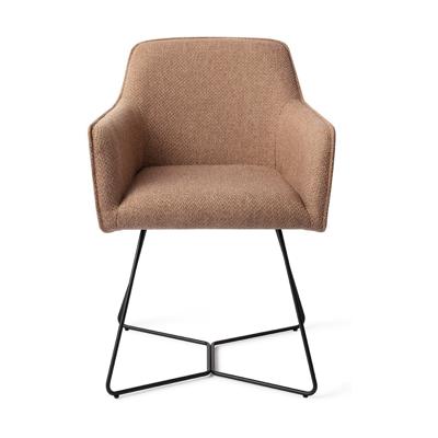 Jesper Home Eetkamerstoel 'Hofu' Beehive Black, kleur French Toast