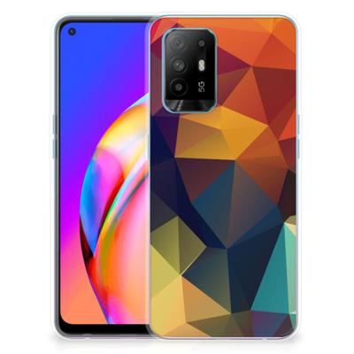 OPPO A94 5G | Reno5 Z | TPU Hoesje | Polygon Color