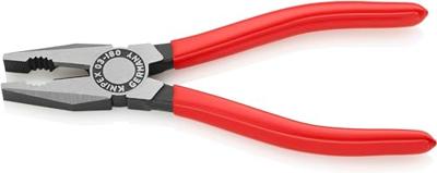 Knipex Kombitang zwart geatramenteerd met kunststof bekleed 180 mm - 0301180 - thumbnail