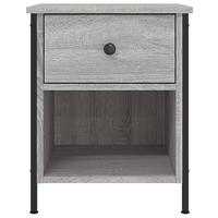 Nachtkastjes 2 st 40x42x50 cm bewerkt hout grijs sonoma eiken - thumbnail