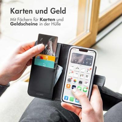 Accezz Wallet Case voor Samsung Galaxy A13 (4G) Telefoonhoesje Zwart - thumbnail