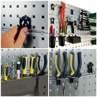 raaco 109659 Gereedschapshaak gatenpaneel x 3 + 44 clips (b x h x d) 1560 x 440 x 11 mm 1 stuk(s) - thumbnail