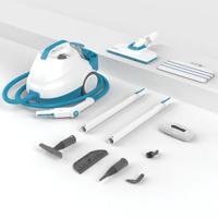 Multifunctionele stoomreiniger - BLACK & DECKER BHSMP2008-QS - 2000 W - 8 accessoires - 4 staven - Wit / grijs / blauw - thumbnail