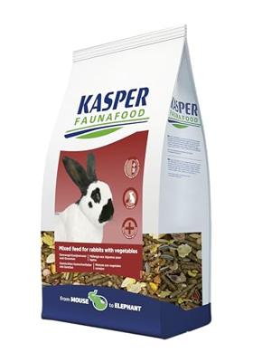 KASPER FAUNAFOOD HOBBYLINE GEMENGD KONIJNENVOER MET RODE WORTEL 3,5 KG