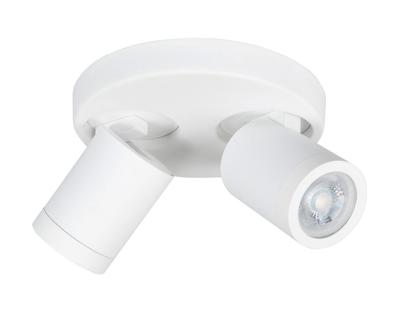 Highlight IP44 opbouwspotOliver 2-lichts mat wit - S7436.00