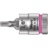 Wera 8740 A HF Binnenzeskant Zyklop Bitdop met 1/4"-aandrijving met vasthoudfunctie, 1/8" - 1 stuk(s) - 05003383001 - thumbnail