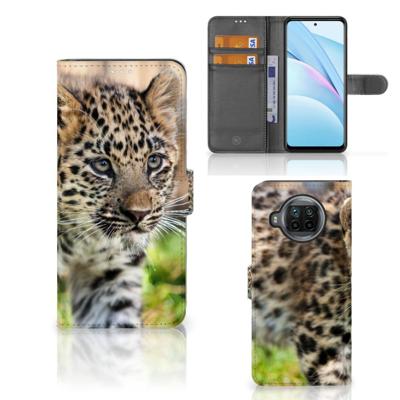 Xiaomi Mi 10T Lite | Telefoonhoesje | Met pasjeshouder | Baby Luipaard