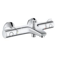 GROHE Grohtherm 800 badkraan thermostatisch met omstel en koppelingen EcoJoy en volumegreep met ecobutton chroom 34567000 - thumbnail