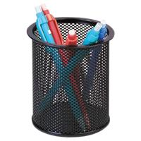 Q-CONNECT pennenpotje, mesh metaal, zwart - thumbnail